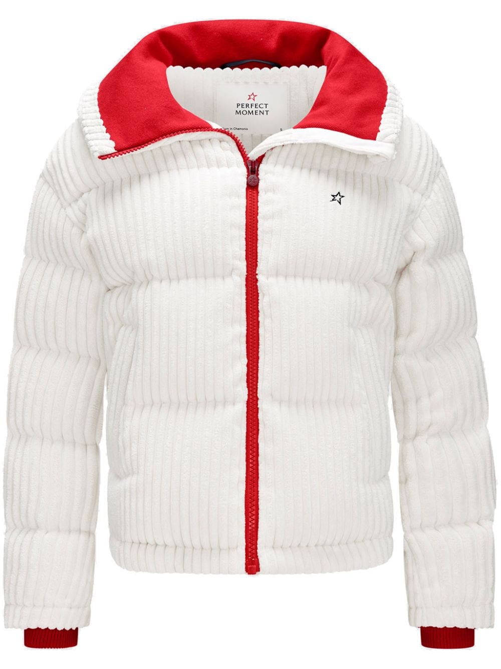 Perfect Moment corduroy padded ski jacket - White von Perfect Moment