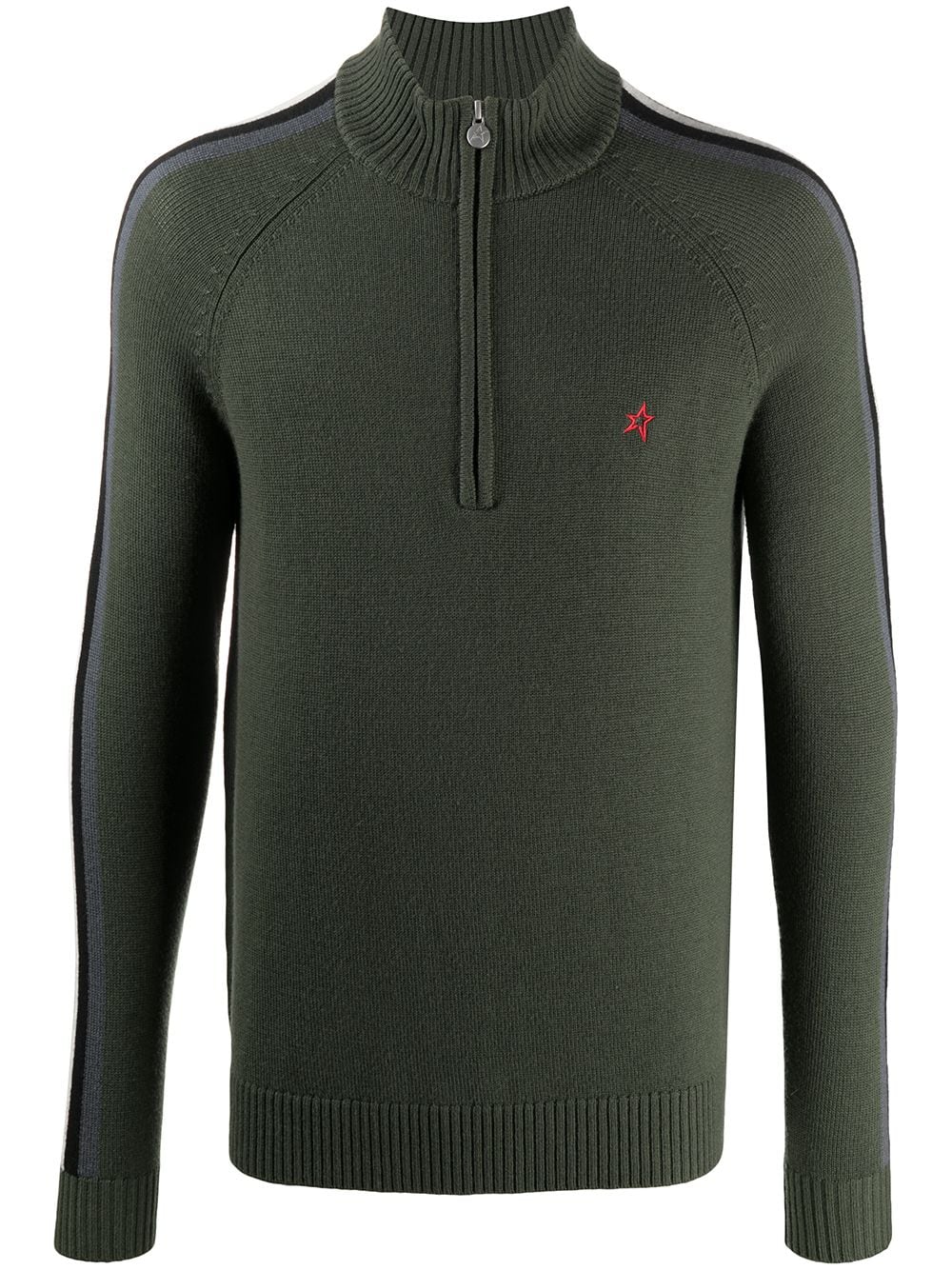 Perfect Moment embroidered logo quarter zip sweater - Green von Perfect Moment