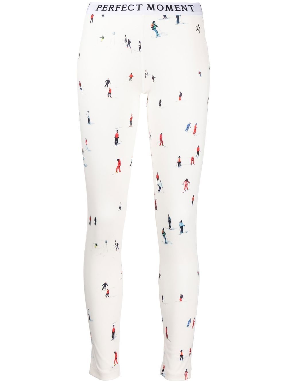 Perfect Moment graphic-print thermal leggings - Neutrals von Perfect Moment