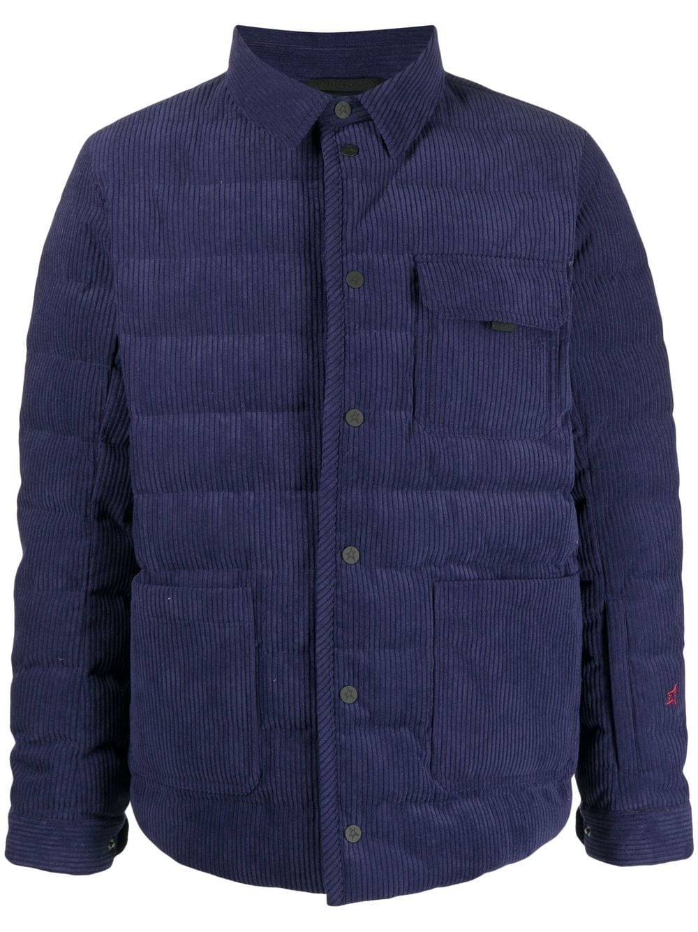 Perfect Moment quilted corduroy shirt jacket - Blue von Perfect Moment