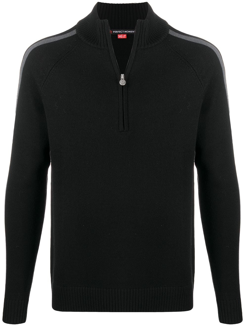 Perfect Moment side-stripe knitted jumper - Black von Perfect Moment
