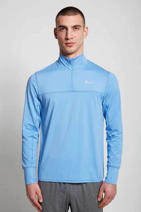 Perform Pullover 1/2 Zip Pullover hellblau von Perform