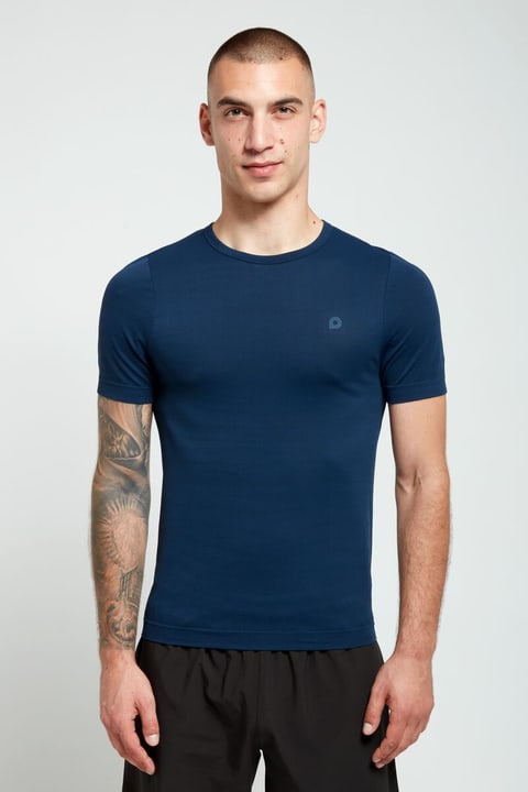 Perform Shirt seamless T-Shirt dunkelblau von Perform