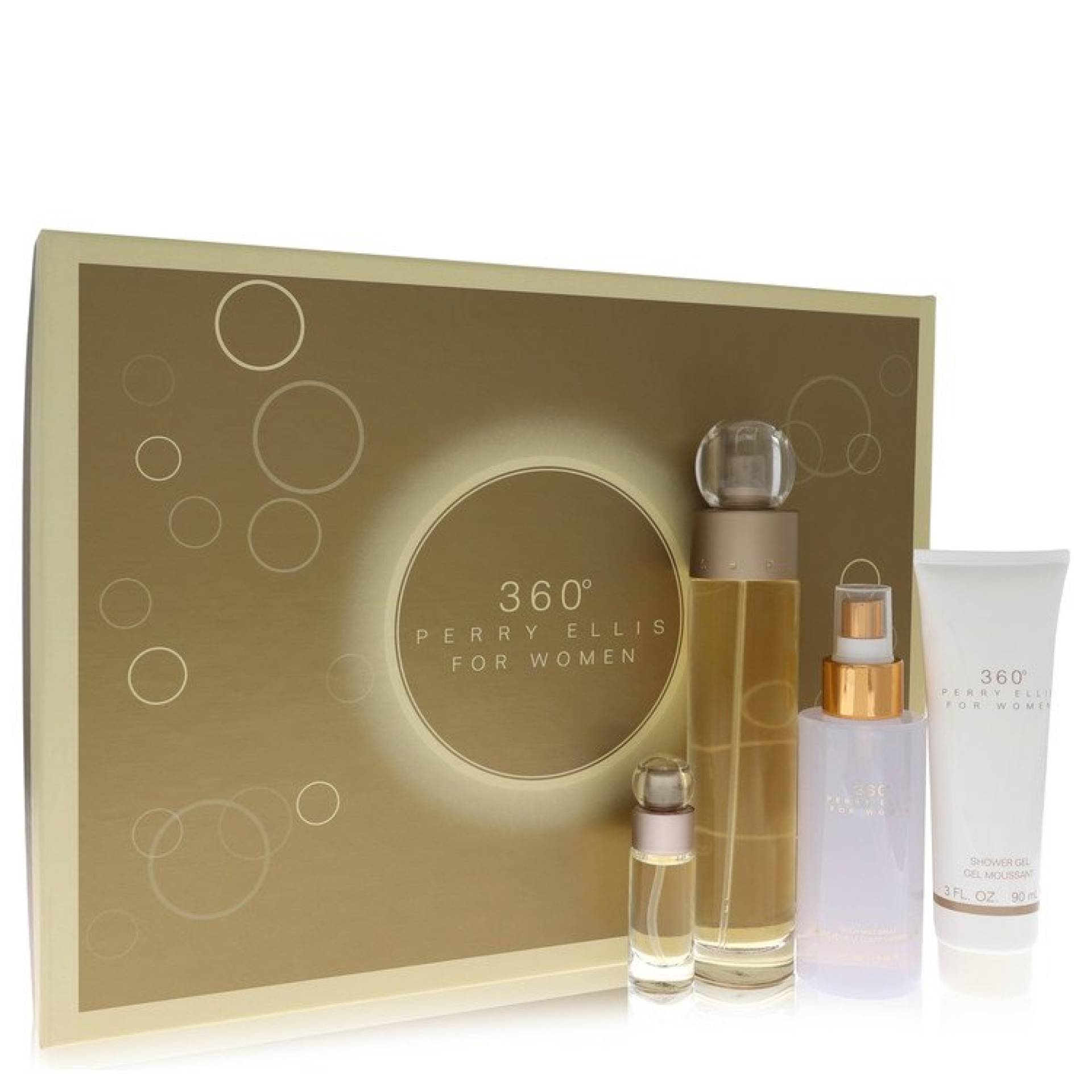 Perry Ellis perry ellis 360 Gift Set -- 100 ml Eau De Toilette Spray + 118 ml Body Mist + 88 ml Shower Gel + .25 Mini EDT Spray Perry Ellis perry ellis 360 Gift Set -- 100 ml Eau De Toilette Spray + 118 ml Body Mist + 88 ml Shower Gel + .25 Mini EDT Spray von Perry Ellis