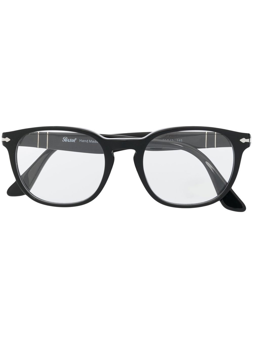 Persol round-frame glasses - Black von Persol