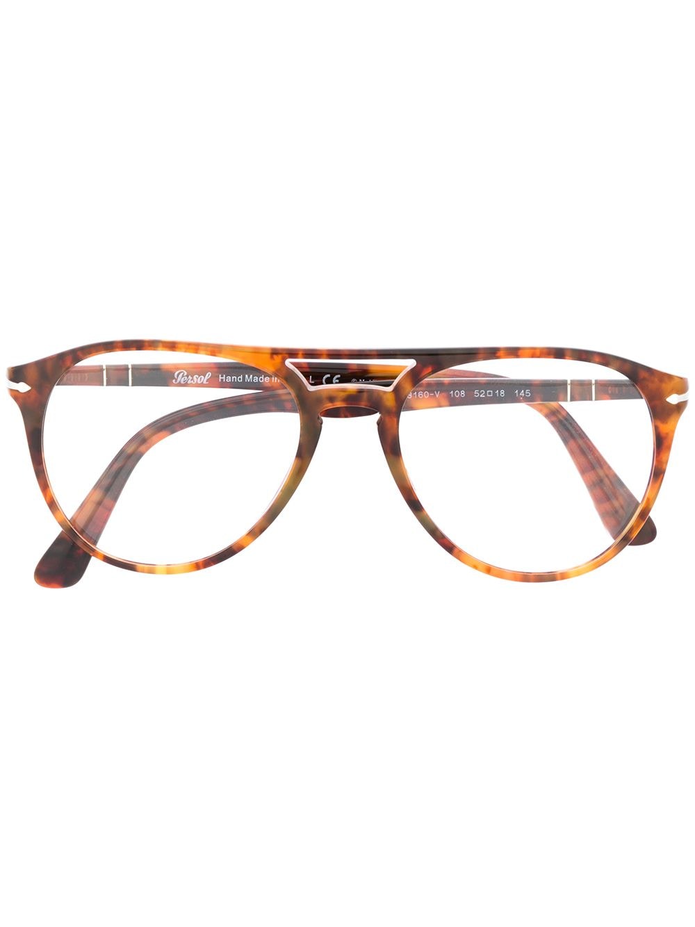 Persol round-frame glasses - Brown von Persol