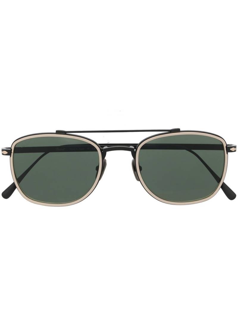 Persol round-frame green-tinted sunglasses - Black von Persol