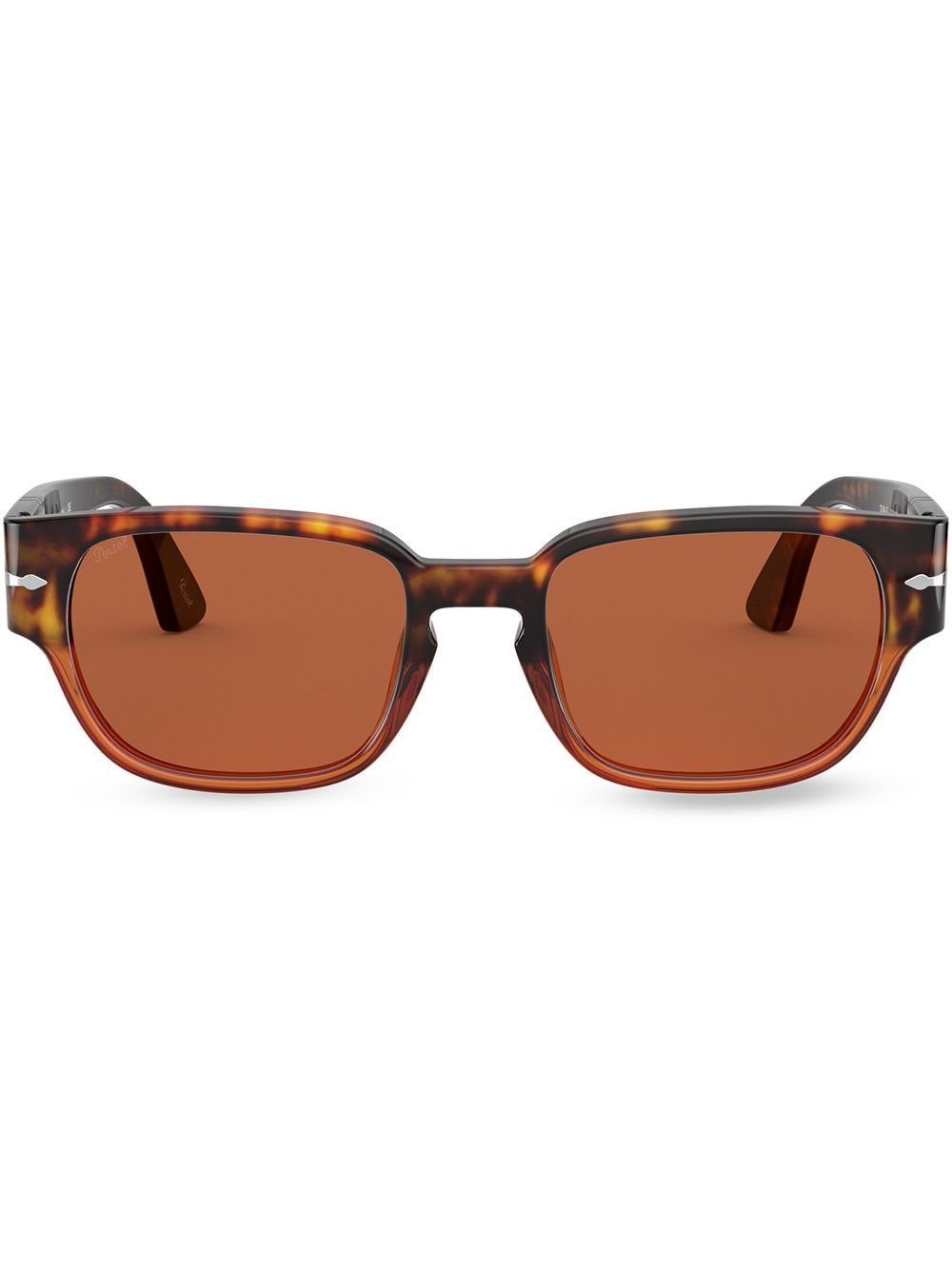 Persol tortoiseshell-effect square-frame sunglasses - Green von Persol