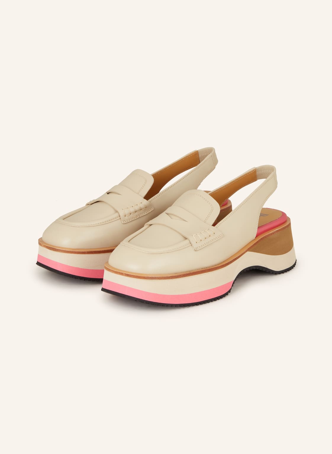 Pertini Penny-Loafer beige von Pertini