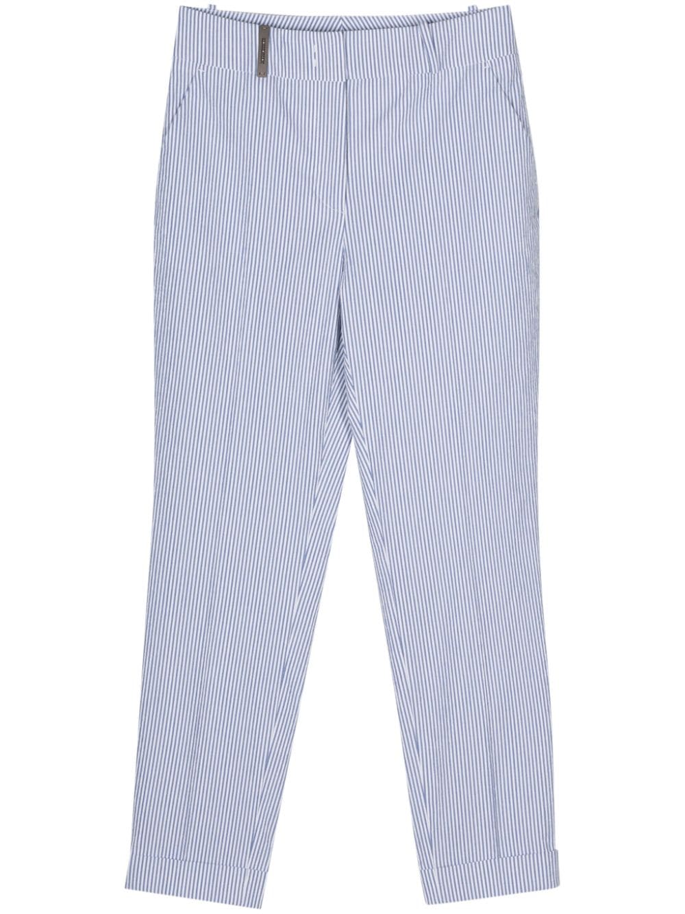 Peserico 4718 tailored trousers - Blue von Peserico