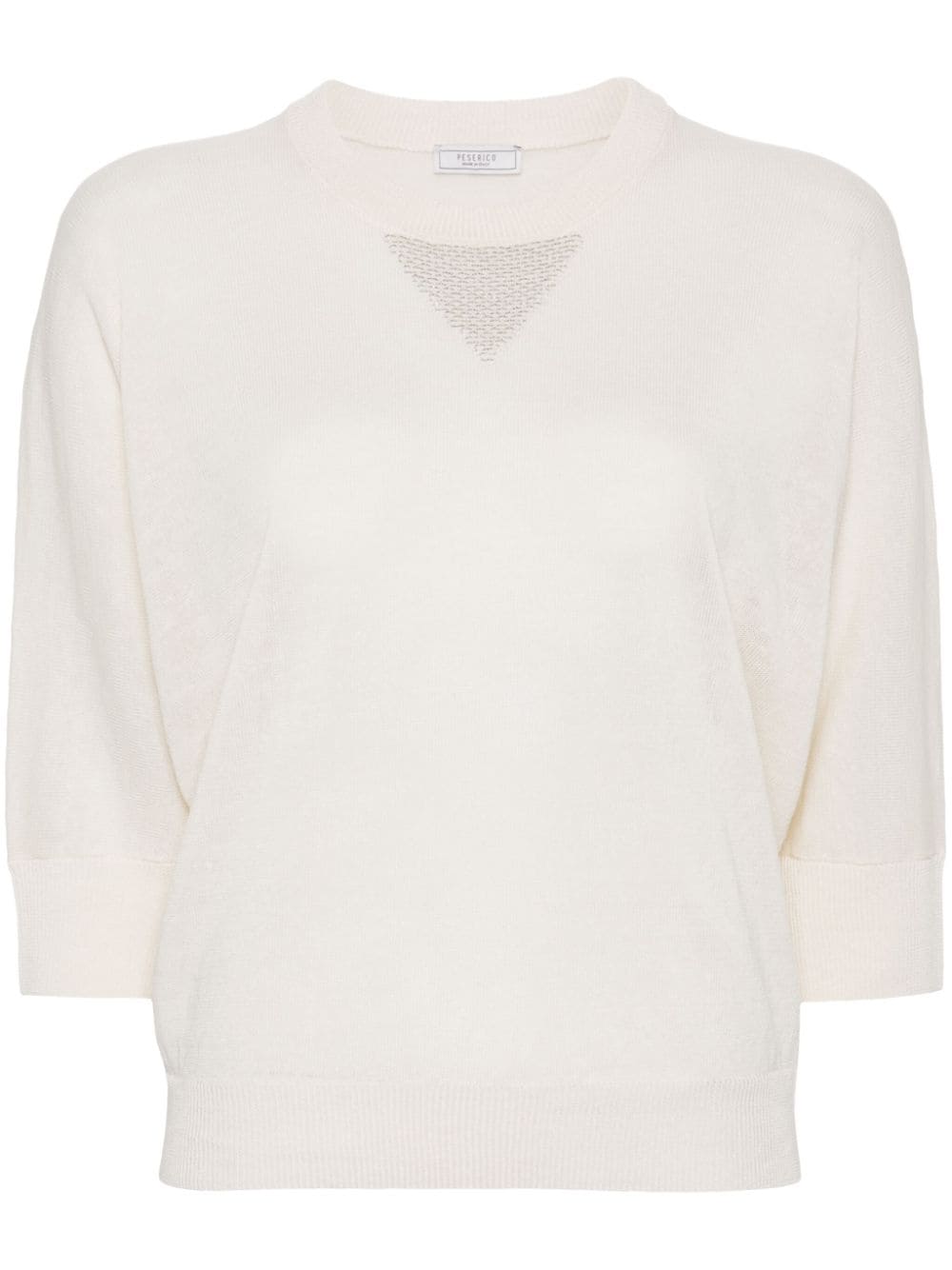 Peserico batwing-sleeve jumper - White von Peserico