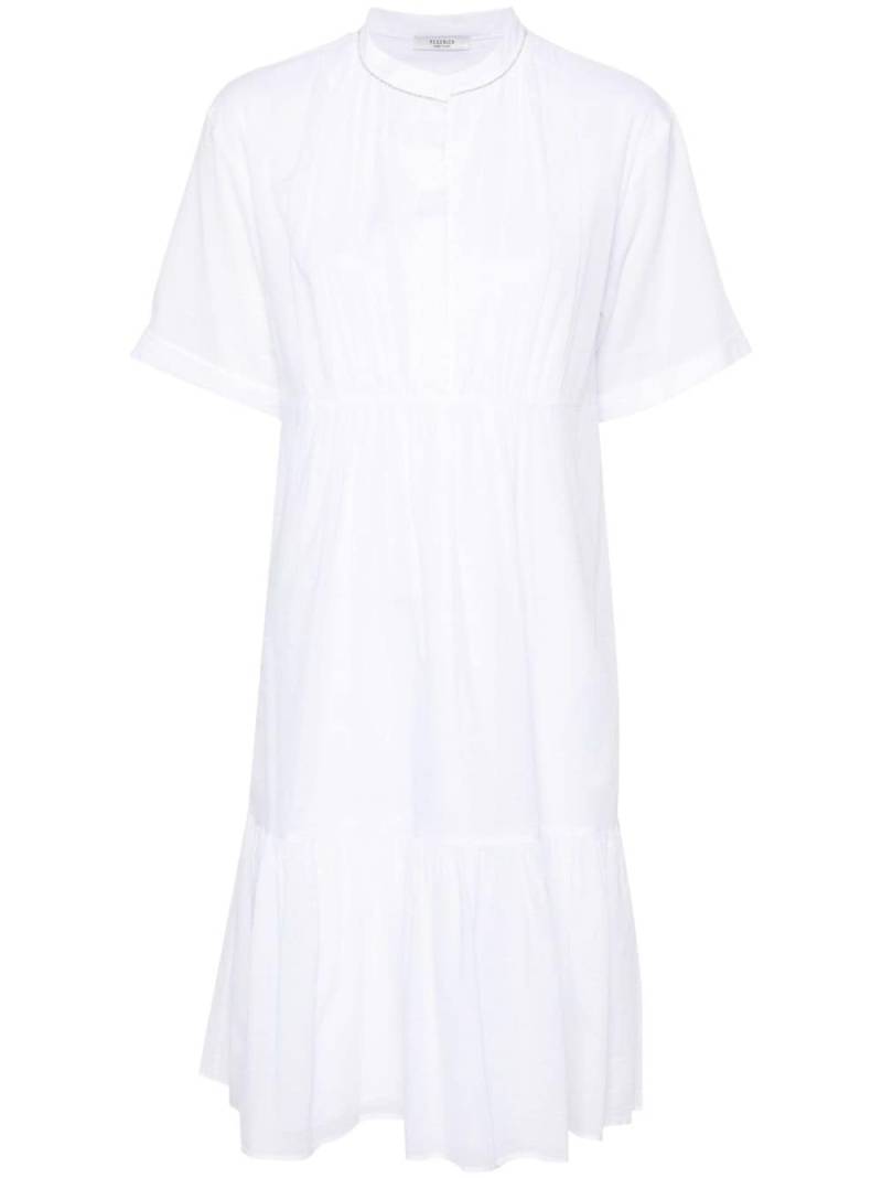 Peserico bead-detail cotton midi dress - White von Peserico