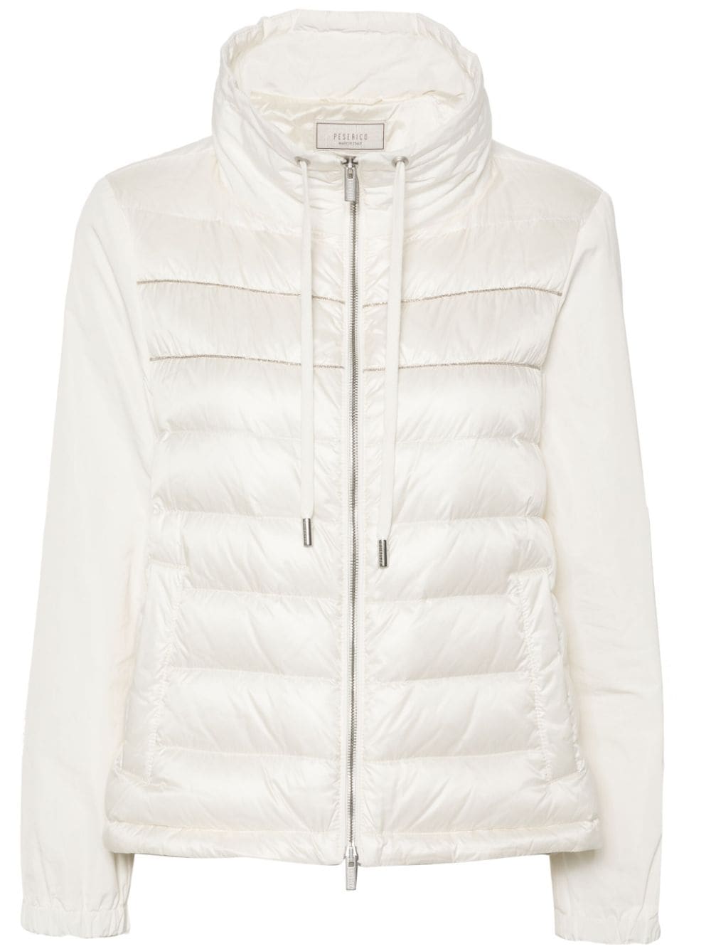 Peserico bead-detail quilted jacket - Neutrals von Peserico