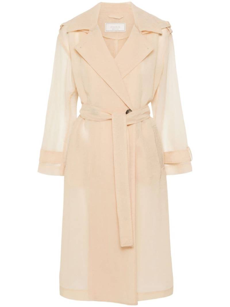 Peserico bead-embellished trench coat - Neutrals von Peserico