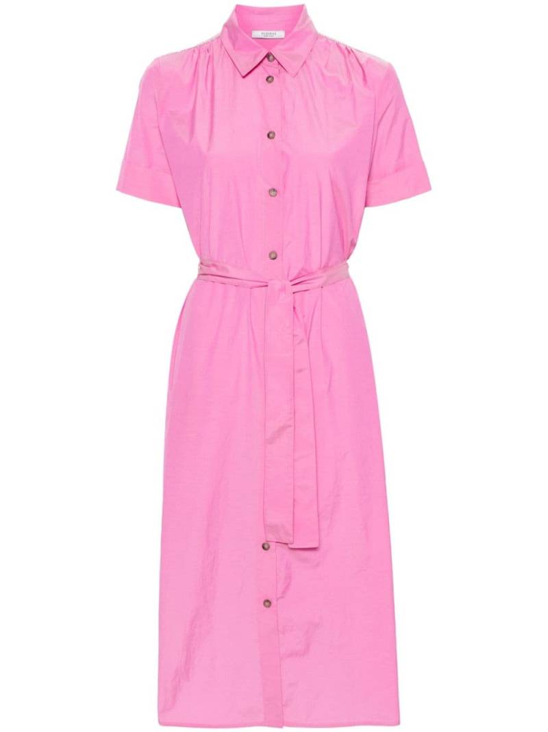 Peserico beaded belted shirt dress - Pink von Peserico