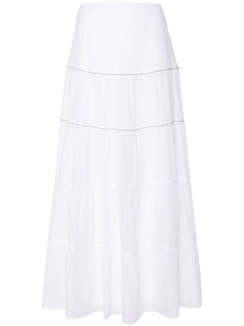 Peserico beaded maxi skirt - White von Peserico