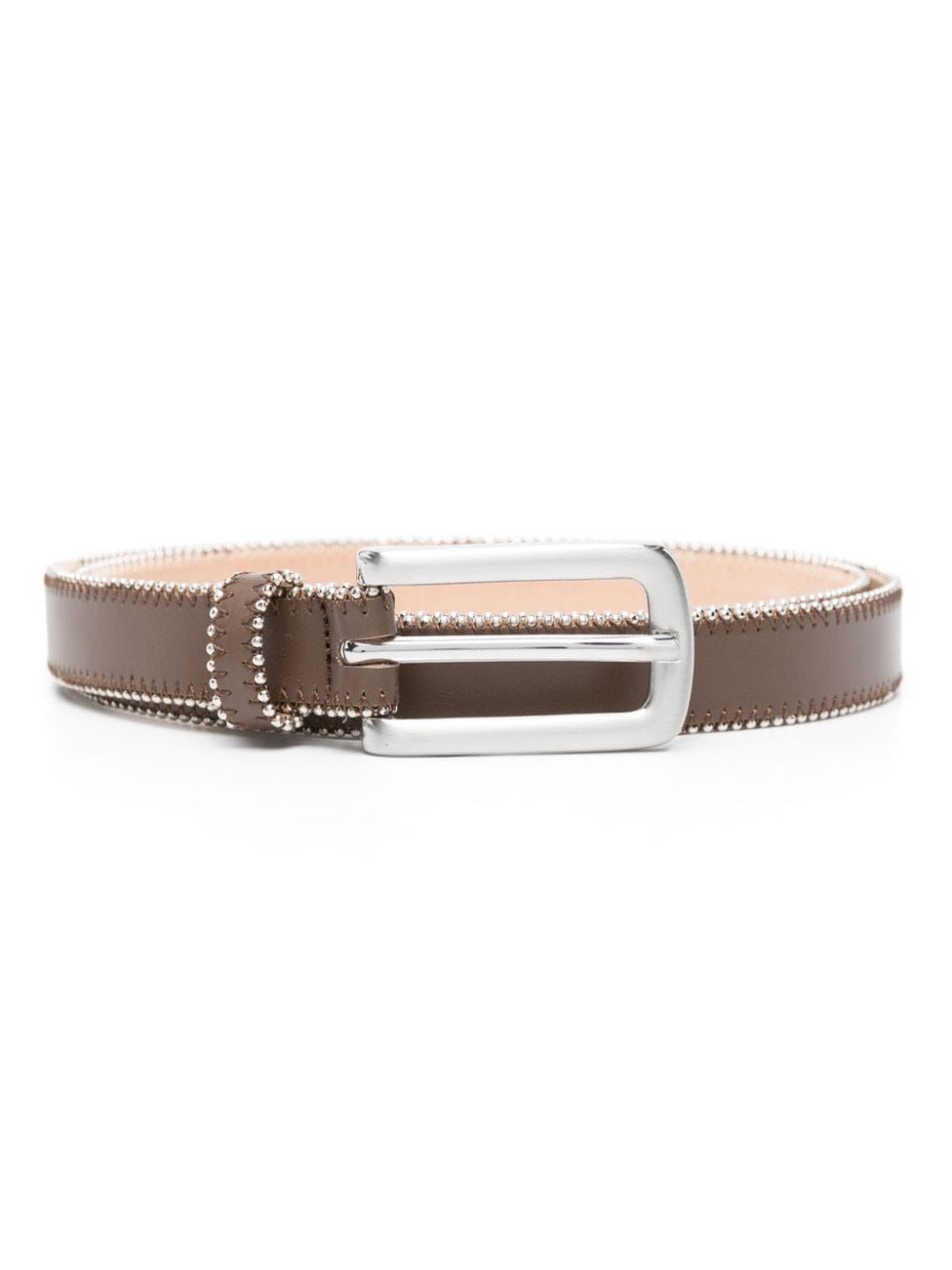 Peserico beaded-trim leather belt - Brown von Peserico