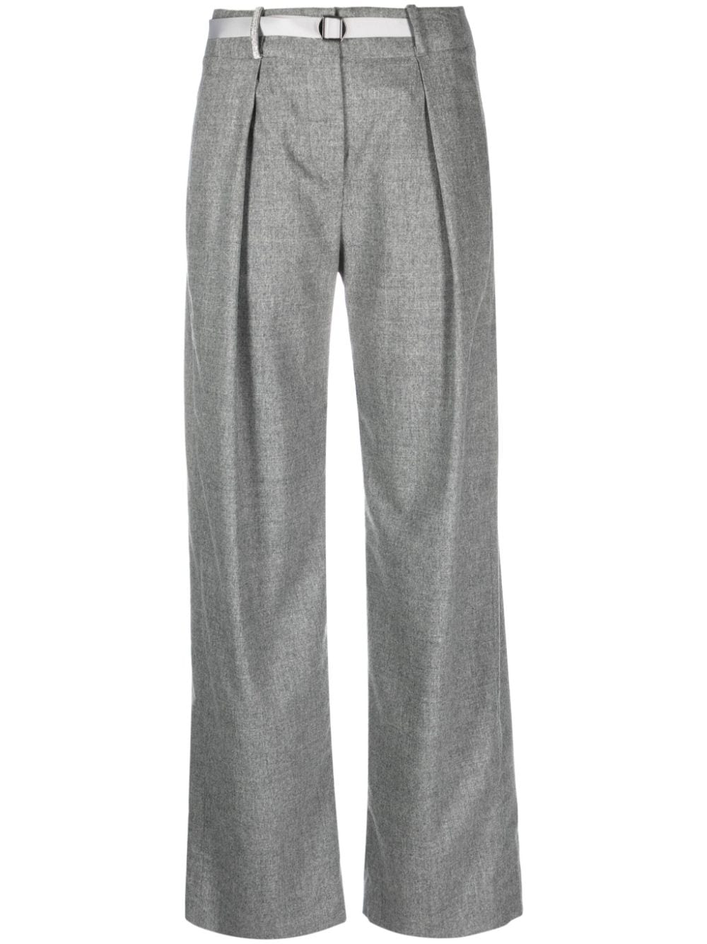 Peserico belted-waist tailored trousers - Grey von Peserico