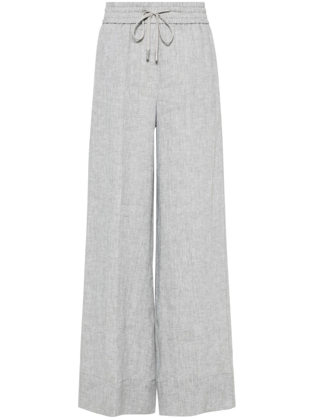 Peserico chambray wide-leg trousers - Green von Peserico