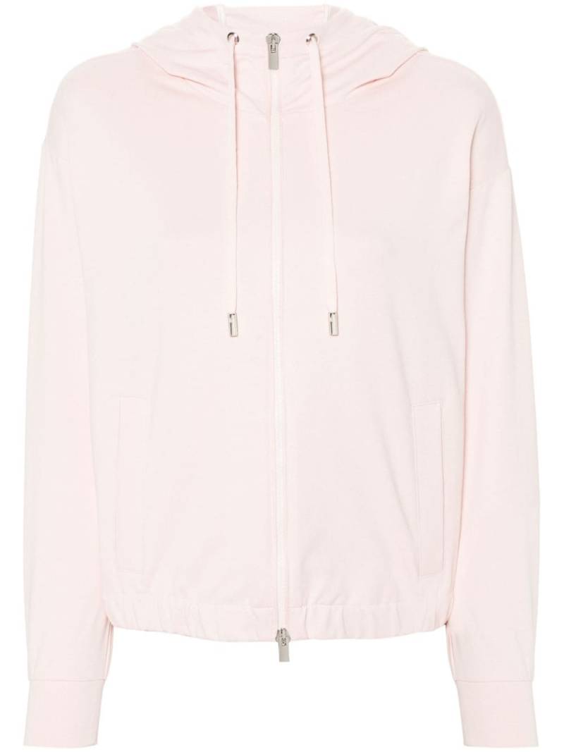 Peserico cotton zip-up hoodie - Pink von Peserico