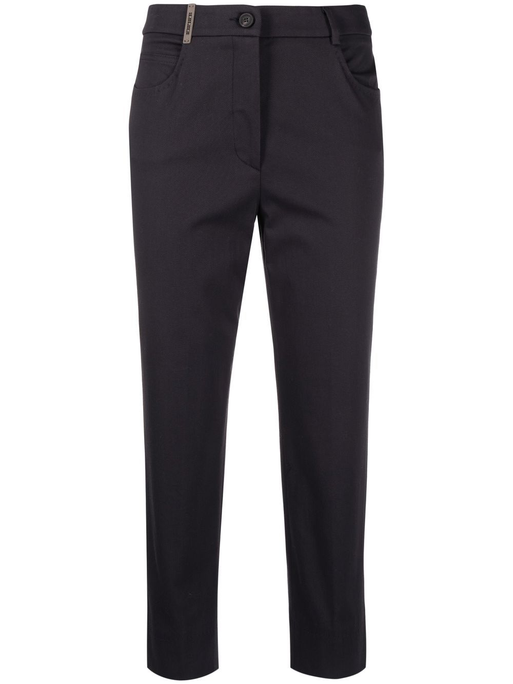 Peserico cropped straight-leg trousers - Blue von Peserico