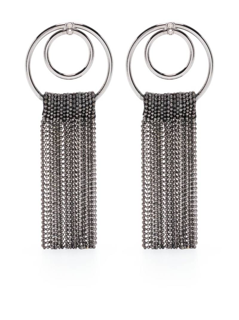Peserico crystal-embellished fringed earrings - Silver von Peserico