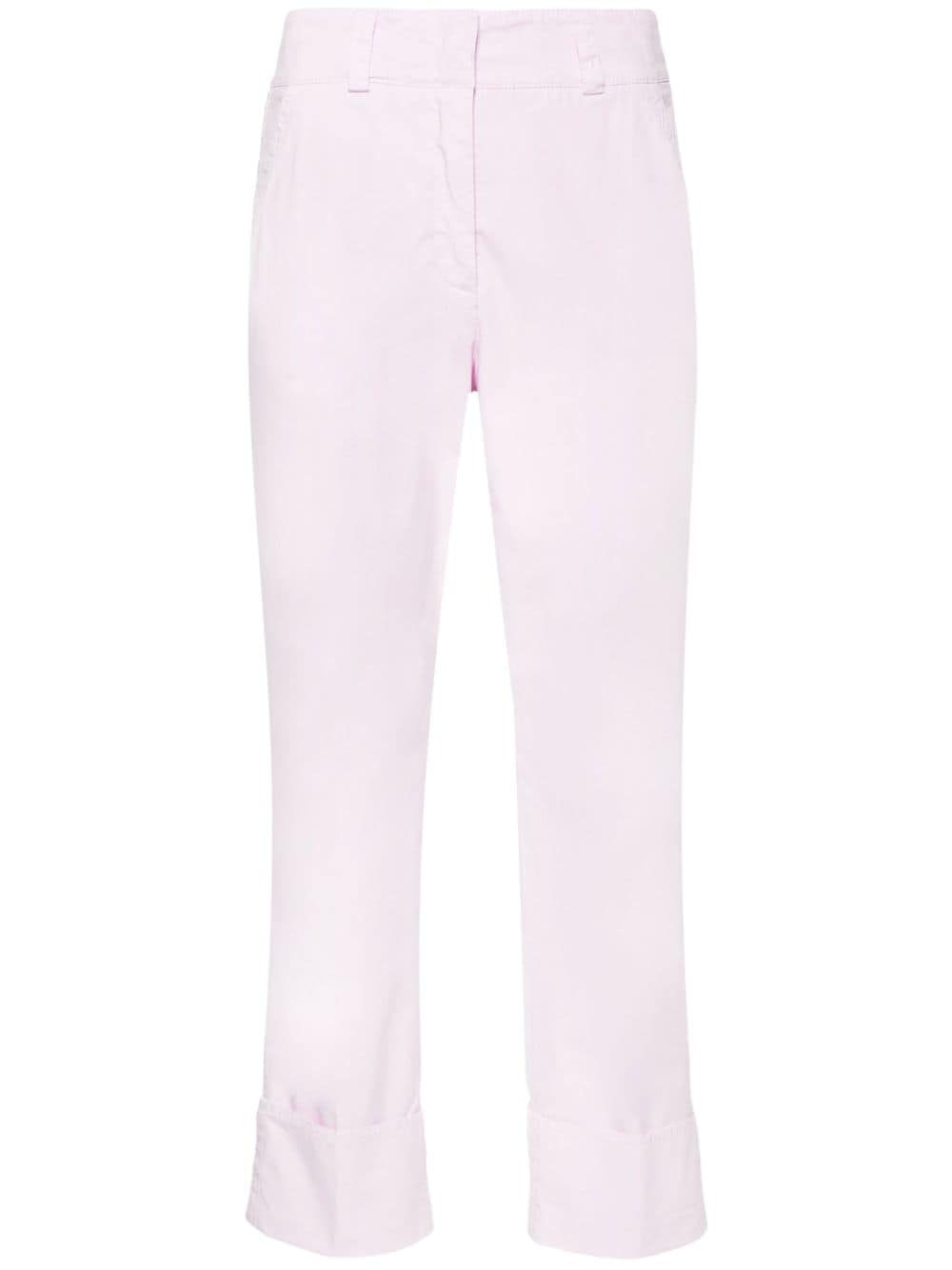 Peserico cuffed cropped trousers - Pink von Peserico