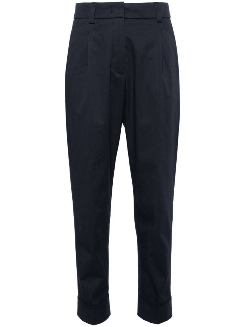 Peserico cuffed tapered trousers - Blue von Peserico