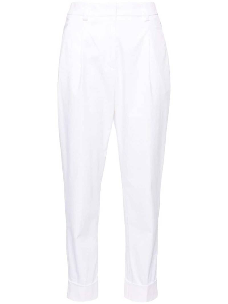Peserico cuffed tapered trousers - White von Peserico