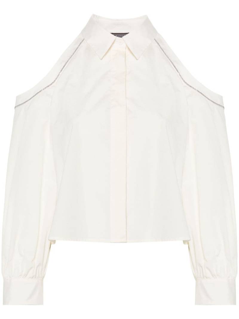 Peserico cut-out poplin shirt - Neutrals von Peserico