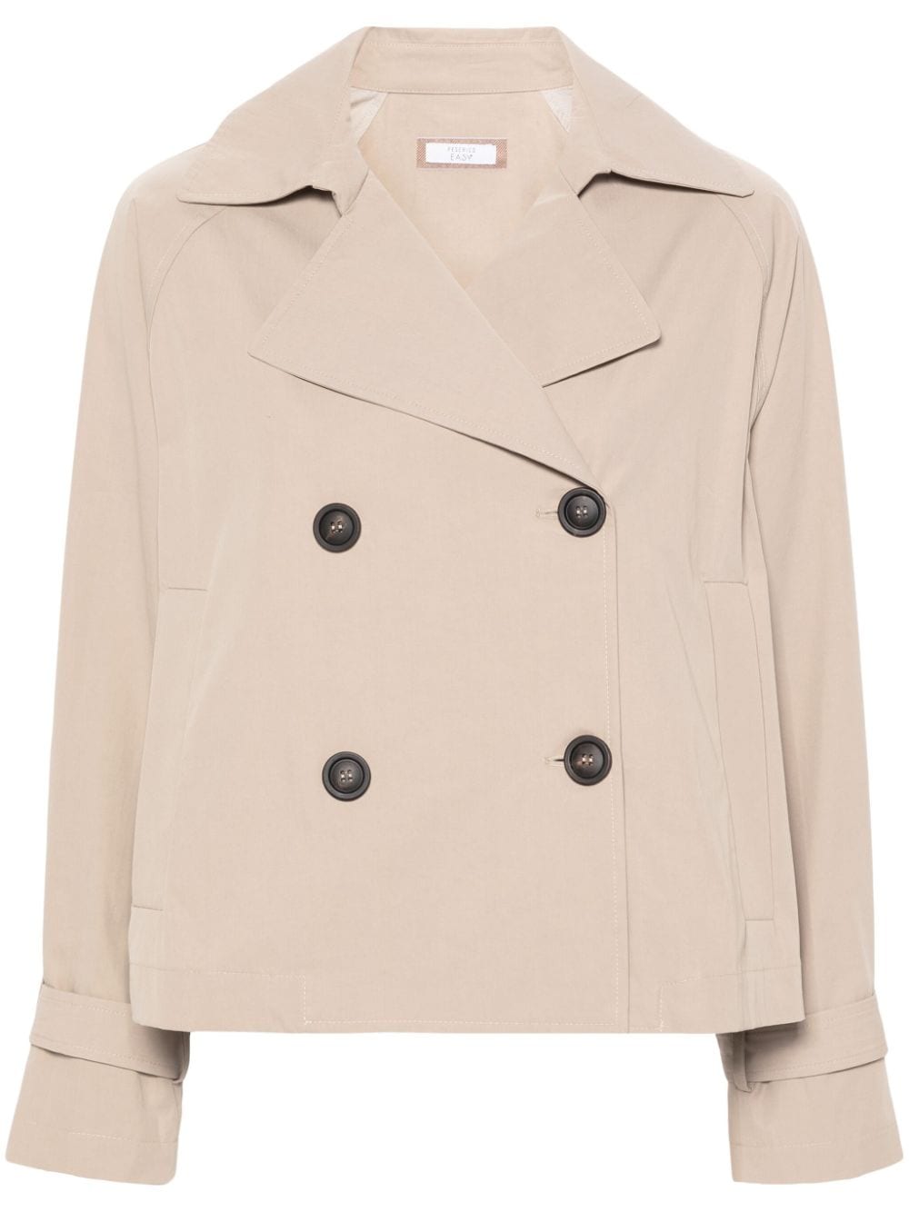 Peserico double-breasted trench jacket - Neutrals von Peserico