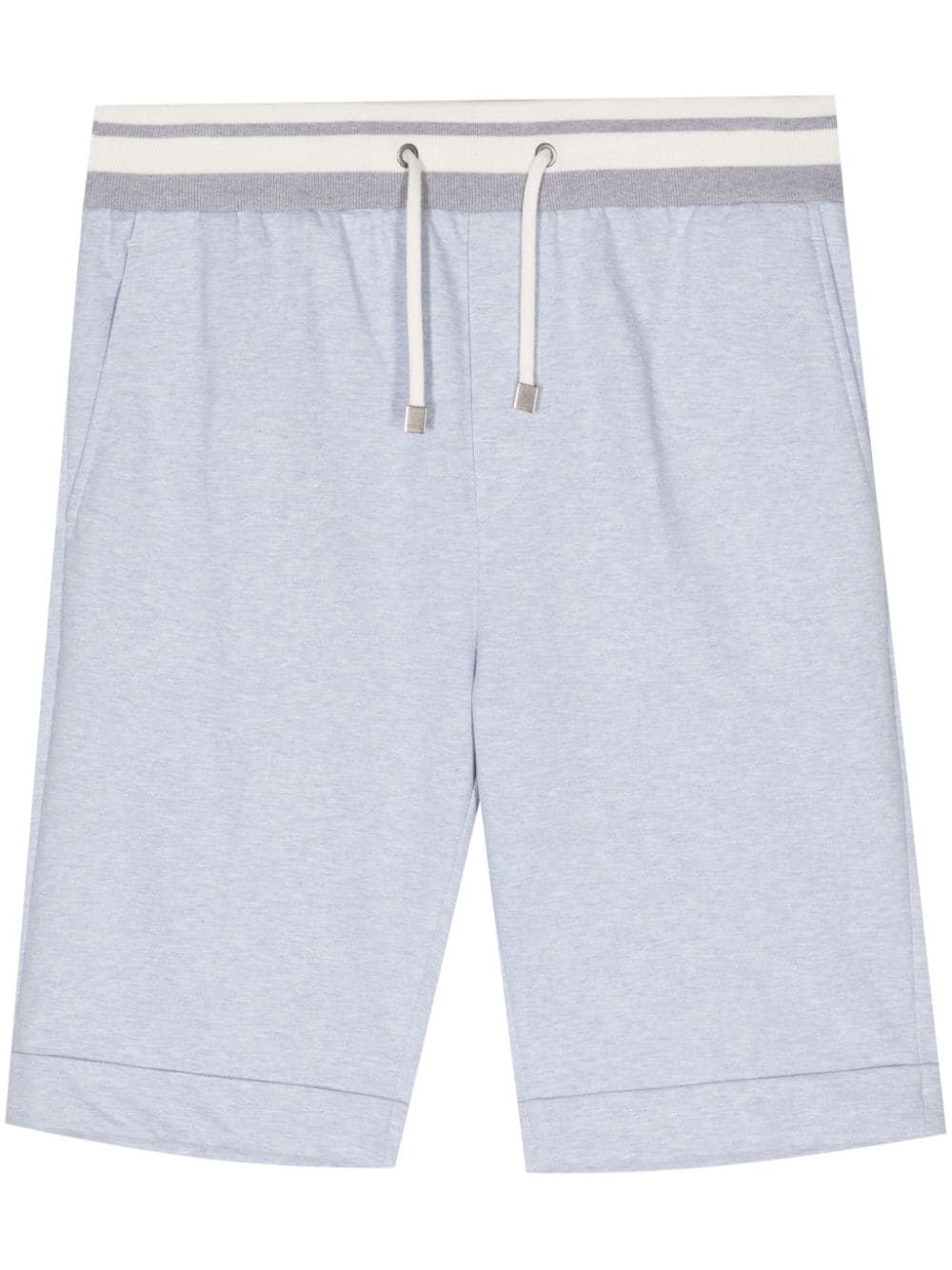 Peserico drawstring-waist jersey shorts - Blue von Peserico