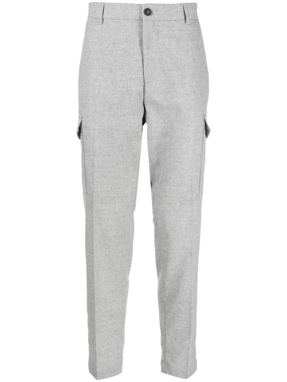 Peserico flap-pocket tapered trousers - Grey von Peserico