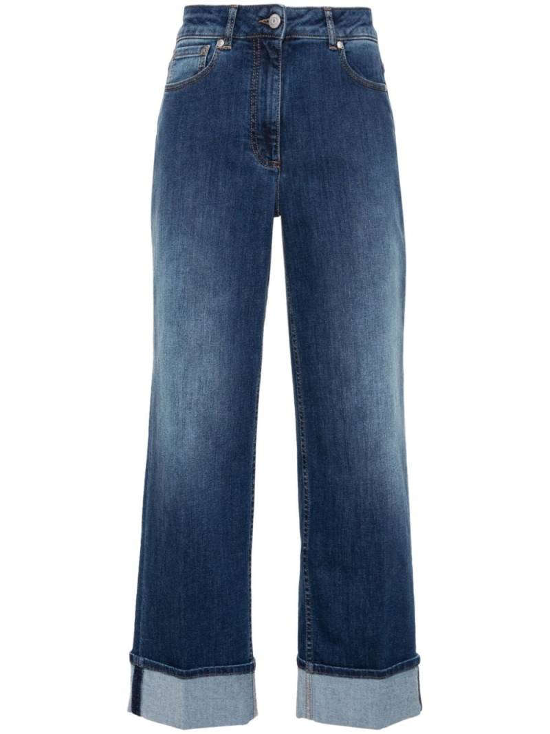 Peserico high-rise straight-leg jeans - Blue von Peserico