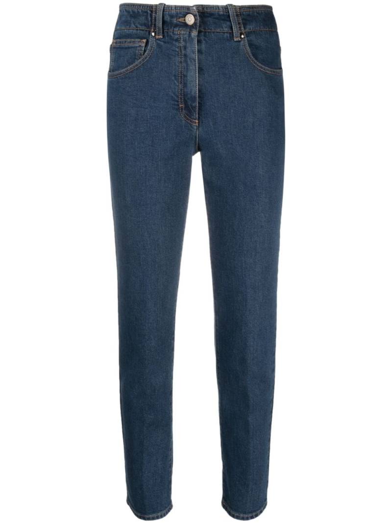 Peserico high-waist cotton jeans - Blue von Peserico