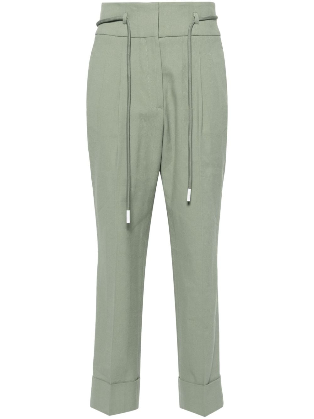 Peserico high-waist cropped trousers - Green von Peserico