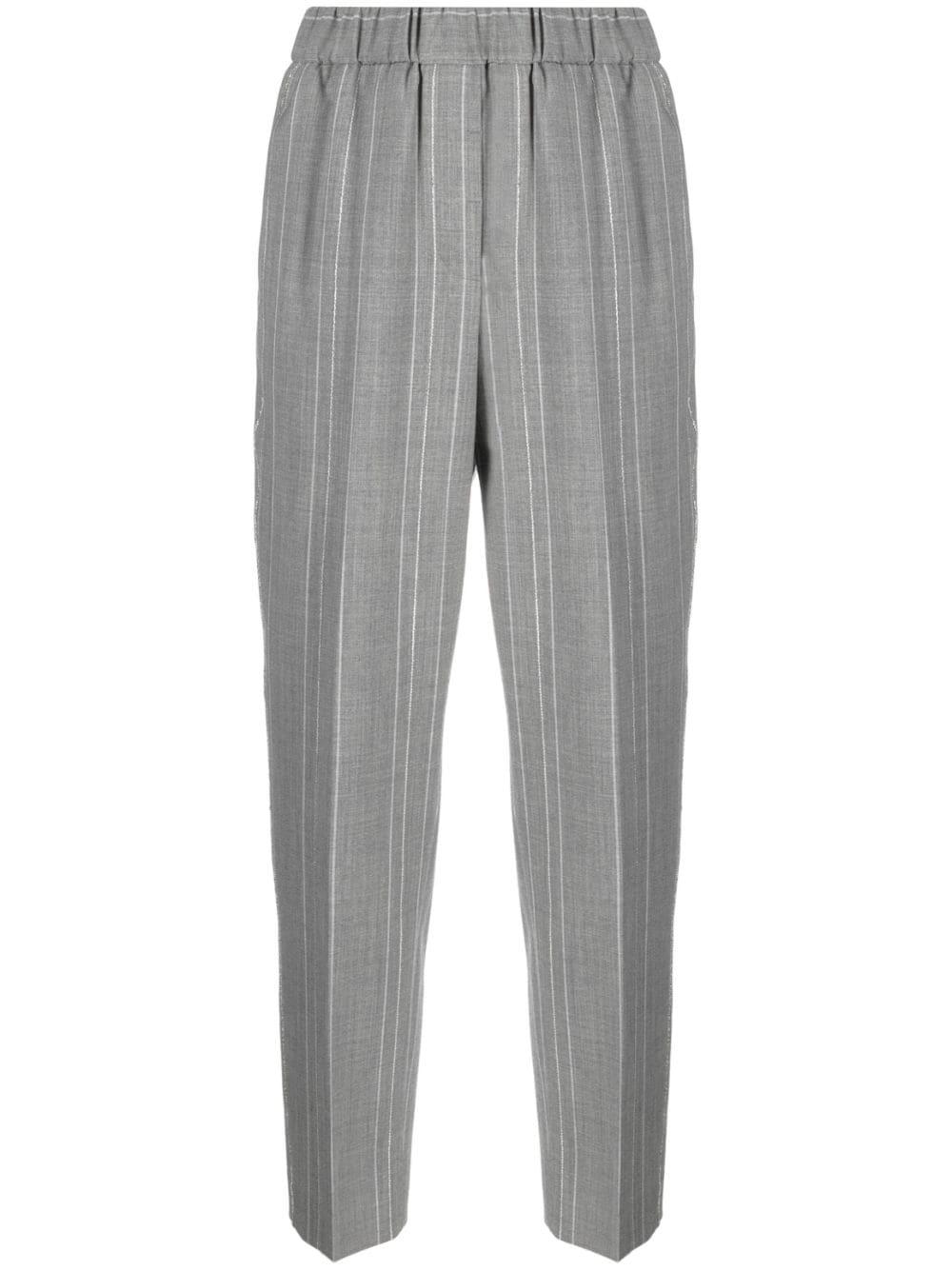 Peserico high-waist cropped trousers - Grey von Peserico