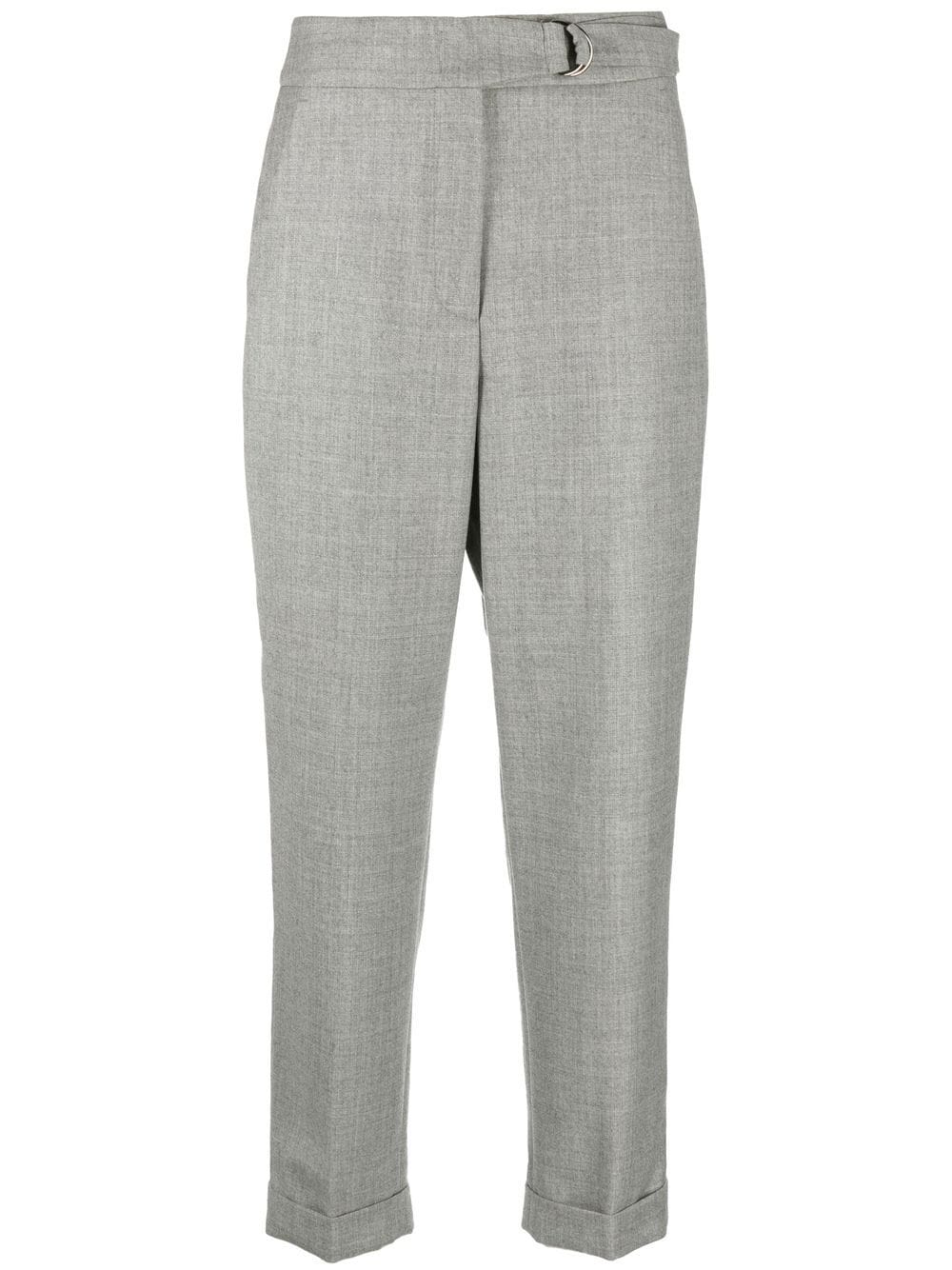 Peserico high-waist cropped trousers - Grey von Peserico