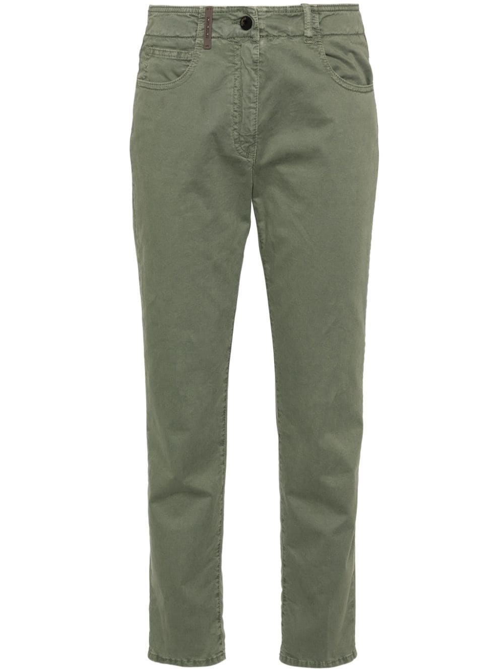 Peserico high-waist slim-cut trousers - Green von Peserico