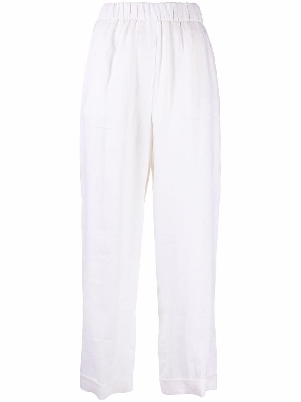 Peserico high-waisted cropped trousers - White von Peserico
