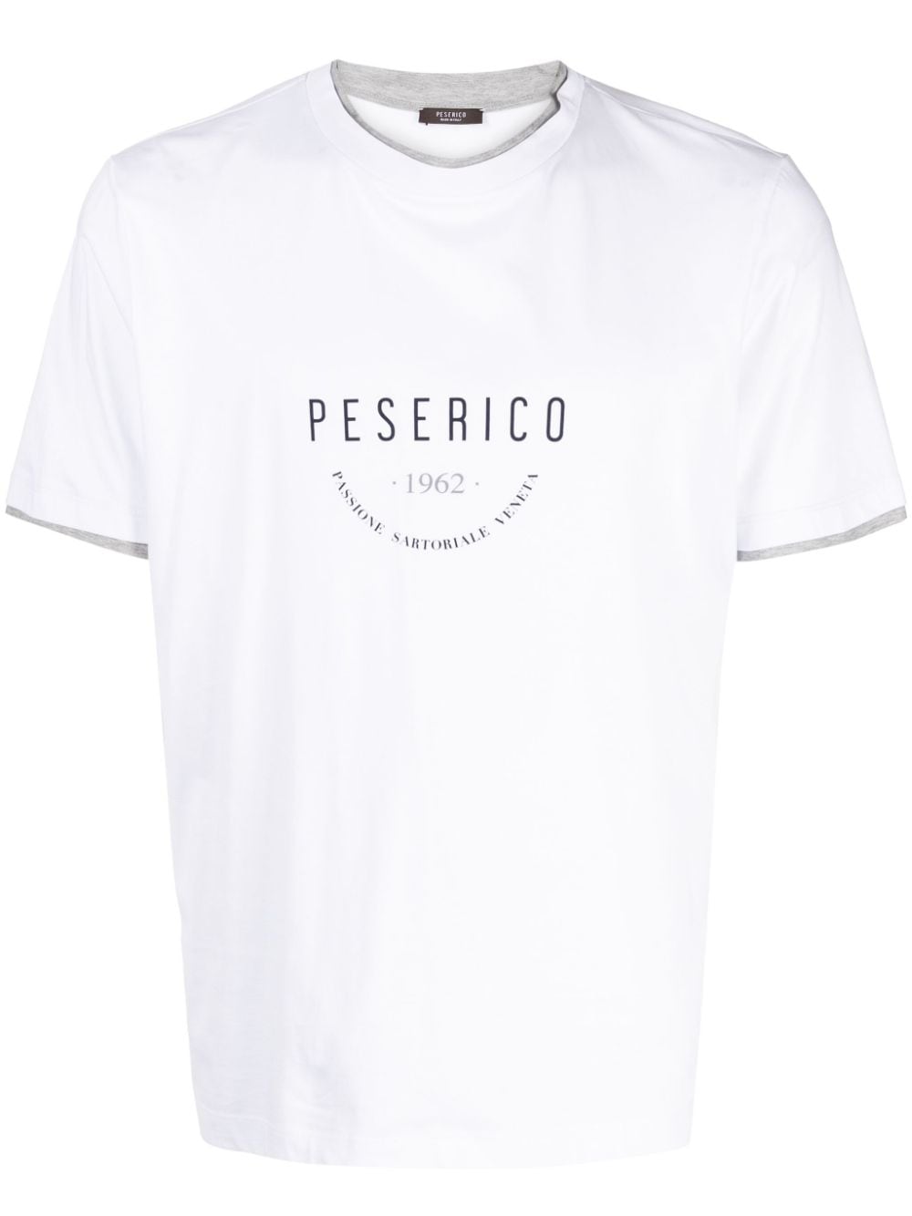 Peserico logo-print cotton T-shirt - White von Peserico