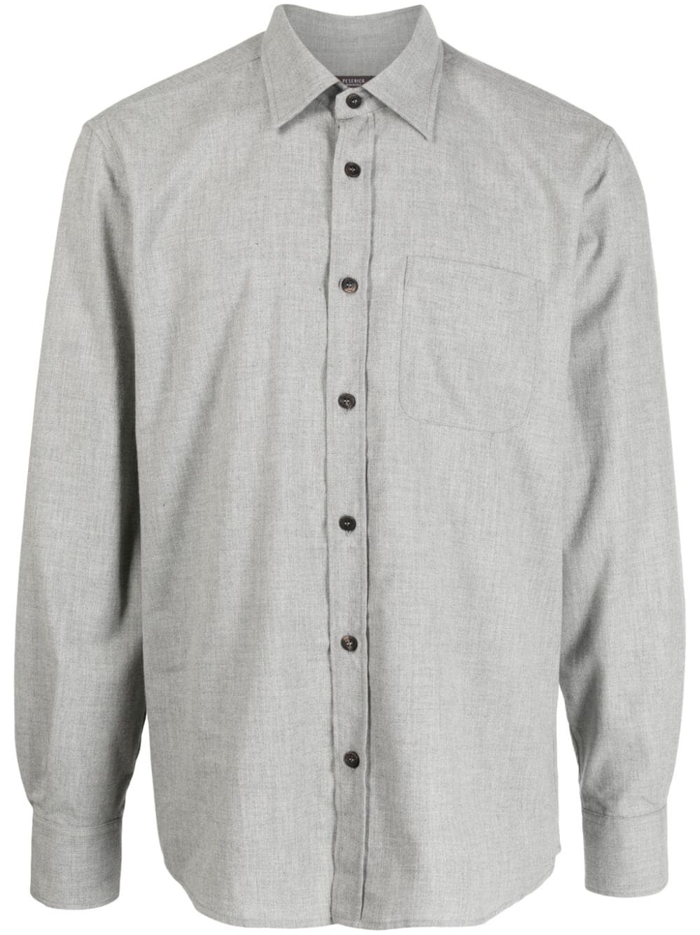 Peserico long-sleeve cotton shirt - Grey von Peserico