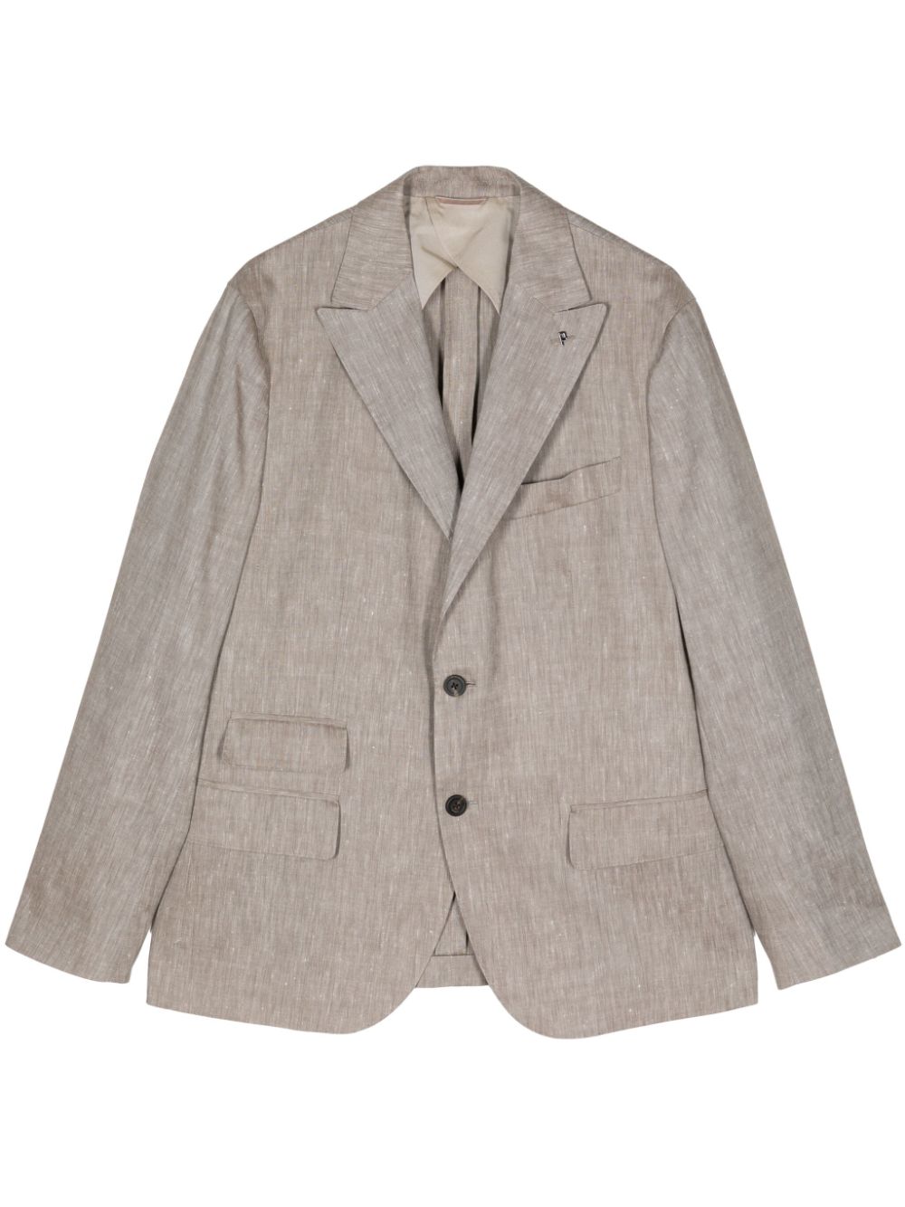 Peserico notched-lapels single-breasted blazer - Brown von Peserico