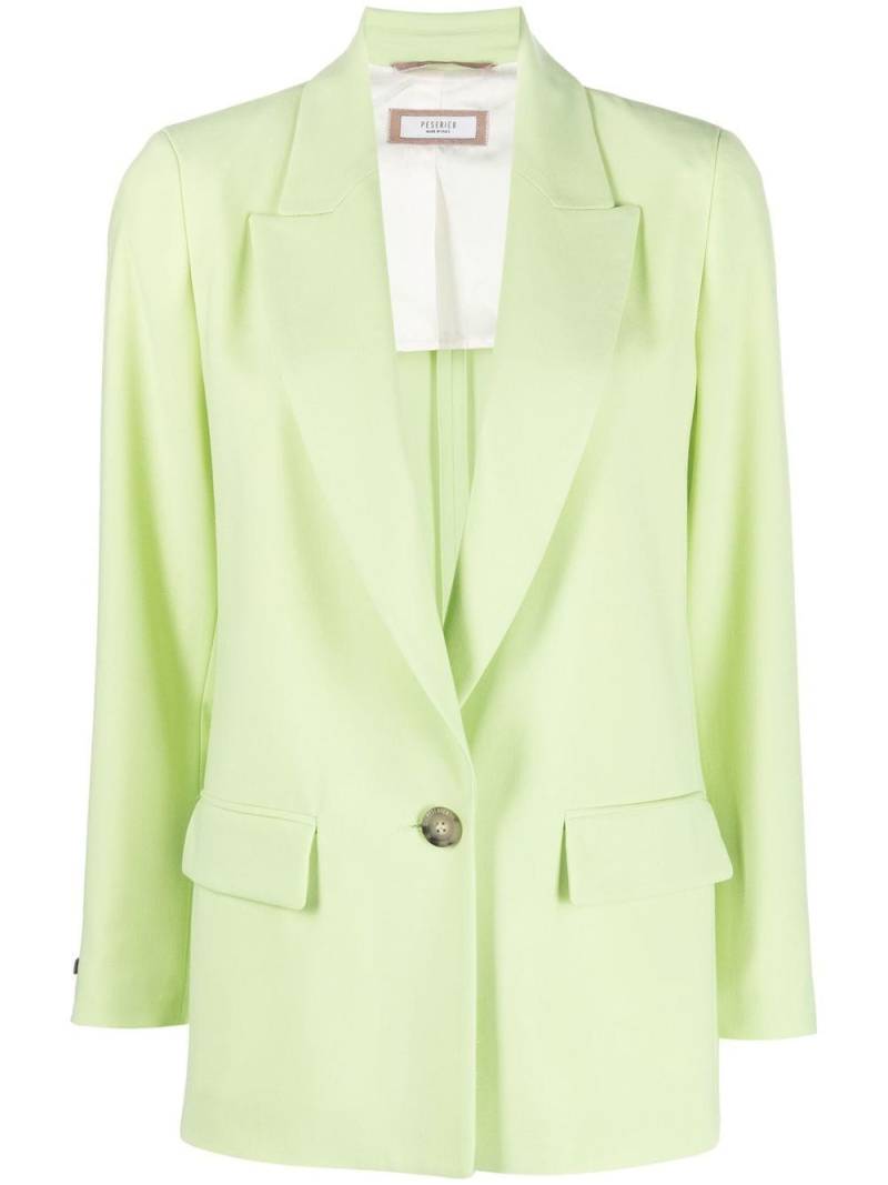 Peserico peak-lapel single-breasted blazer - Green von Peserico