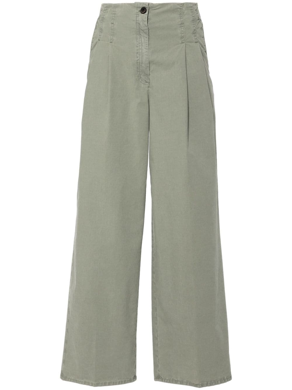 Peserico pleat-detailing palazzo pants - Green von Peserico