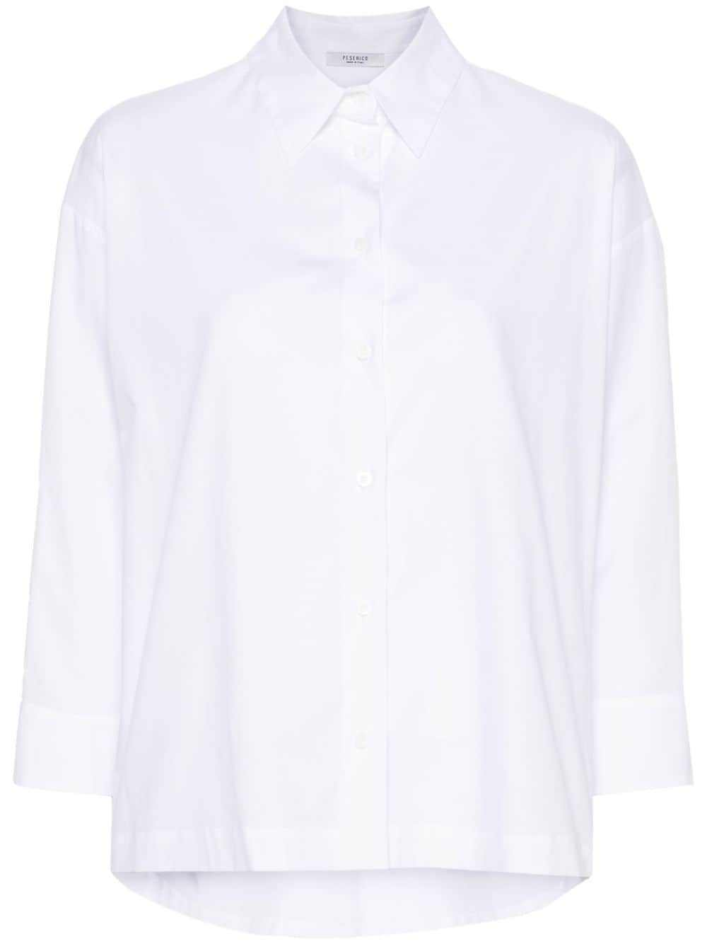 Peserico poplin cotton shirt - White von Peserico