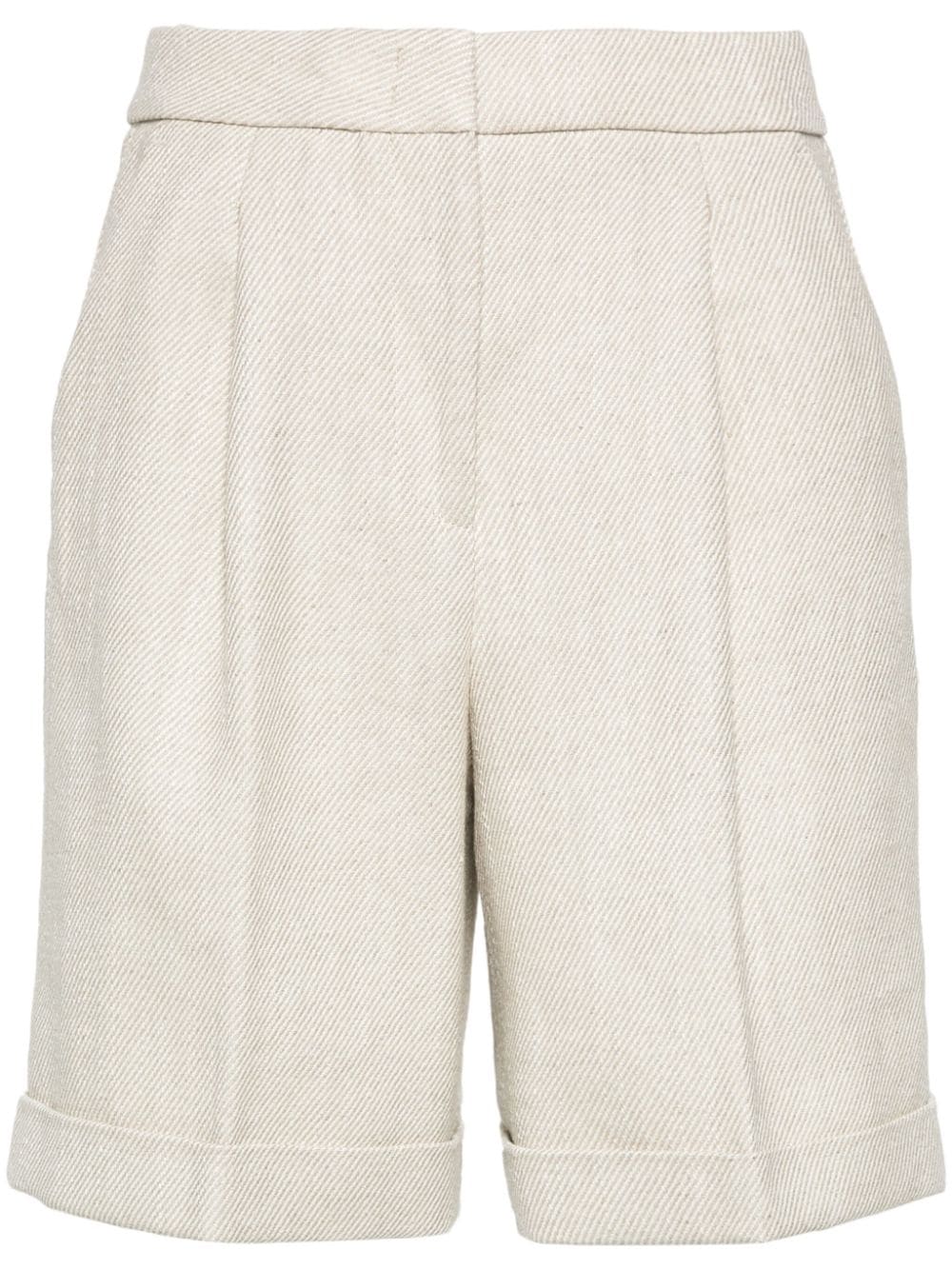 Peserico pressed-crease tailored shorts - Neutrals von Peserico