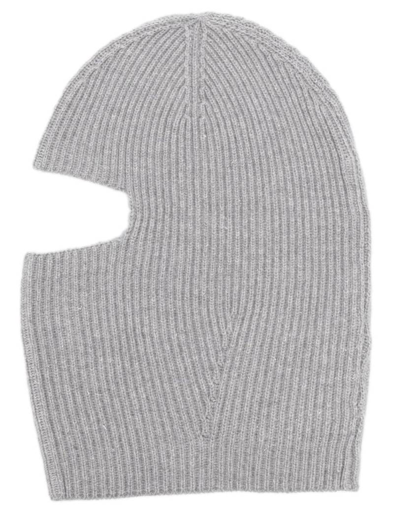 Peserico ribbed-knit balaclava - Grey von Peserico