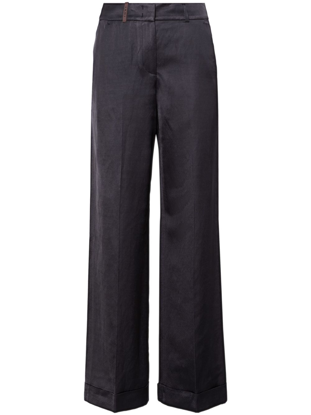 Peserico satin straight-leg trousers - Blue von Peserico