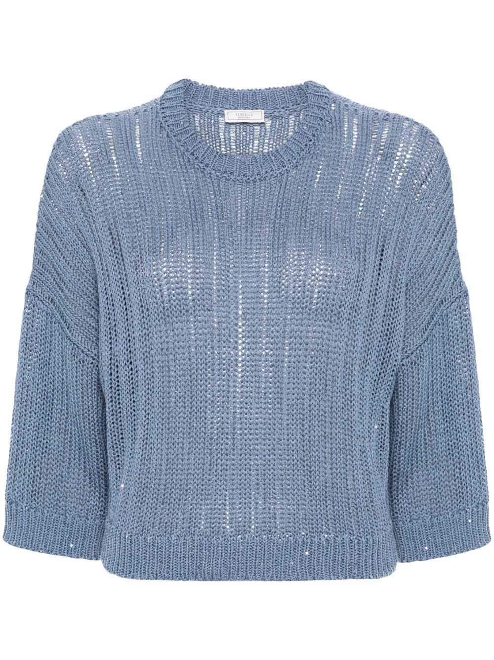 Peserico sequin-embellished jumper - Blue von Peserico